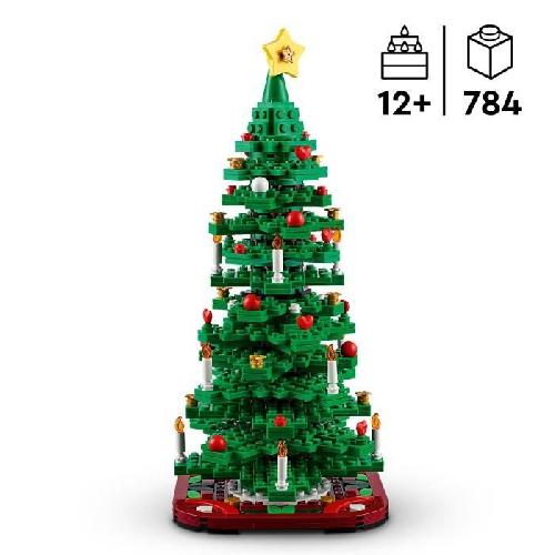 Jeu D'assemblage - Jeu De Construction - Jeu De Manipulation LEGO Iconic 40573 Le Sapin de Noël - Set de Construction pour Enfants - Décoration de Noël