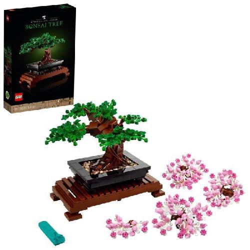 Jeu D'assemblage - Jeu De Construction - Jeu De Manipulation LEGO Icons 10281 Bonsai. Construction. Fleurs Décoratives. Kit Bonsai. Plantes et Arbre. LEGO Botanical Collection. pour Adultes