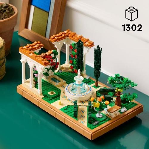 Jeu D'assemblage - Jeu De Construction - Jeu De Manipulation LEGO Icons 10359 Le jardin andalou Cadeau pour adultes amateurs de jardinage et de voyages