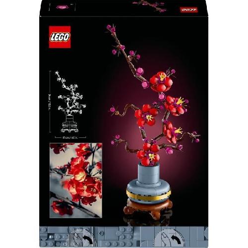 Jeu D'assemblage - Jeu De Construction - Jeu De Manipulation LEGO Icons 10369 Les Fleurs de Prunier - Décoration Florale d'Intérieur. Set pour Adultes