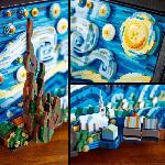 Jeu D'assemblage - Jeu De Construction - Jeu De Manipulation LEGO Ideas 21333 Vincent Van Gogh - La Nuit Étoilée. Reproduction de Tableau sur Toile
