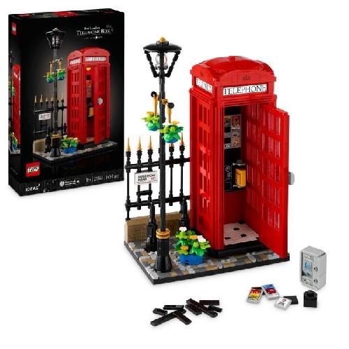 Jeu D'assemblage - Jeu De Construction - Jeu De Manipulation LEGO Ideas 21347 Cabine Téléphonique Londonienne Décoration Maison pour les Anglophiles