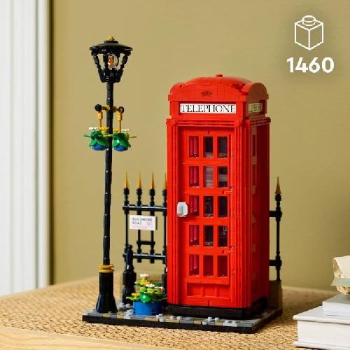 Jeu D'assemblage - Jeu De Construction - Jeu De Manipulation LEGO Ideas 21347 Cabine Téléphonique Londonienne Décoration Maison pour les Anglophiles