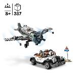 Jeu D'assemblage - Jeu De Construction - Jeu De Manipulation LEGO Indiana Jones 77012 La Poursuite en Avion de Combat. Jouet avec Maquette Avion et Voiture