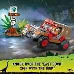 Jeu D'assemblage - Jeu De Construction - Jeu De Manipulation LEGO Jurassic Park 76958 L'Embuscade du Dilophosaure. Jouet de Dinosaure avec Voiture Jeep