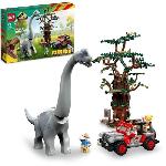 LEGO Jurassic Park 76960 La Découverte du Brachiosaure. Jouet avec Figurine de Dinosaure et Voiture