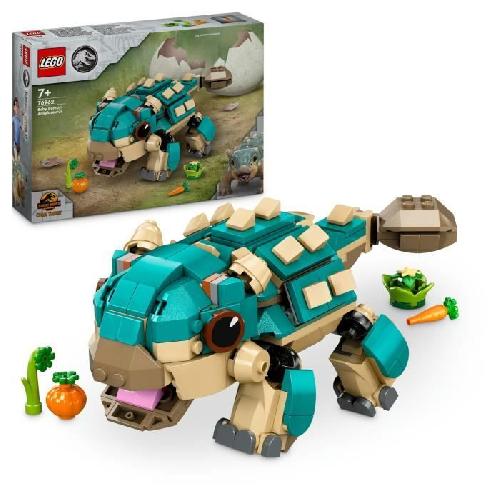 Jeu D'assemblage - Jeu De Construction - Jeu De Manipulation LEGO Jurassic World 76962 Bébé Bumpy. l'ankylosaure - Pour les fans de La Colo du Crétacé