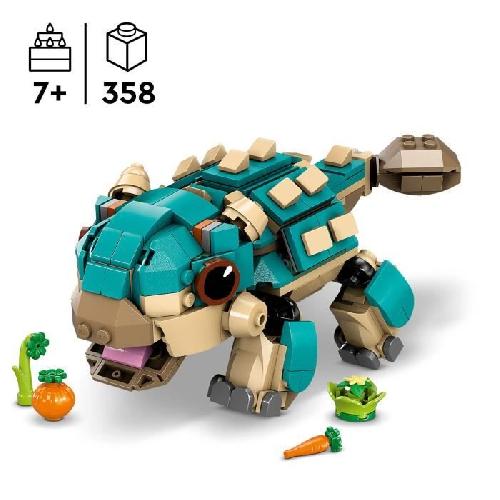 Jeu D'assemblage - Jeu De Construction - Jeu De Manipulation LEGO Jurassic World 76962 Bébé Bumpy. l'ankylosaure - Pour les fans de La Colo du Crétacé