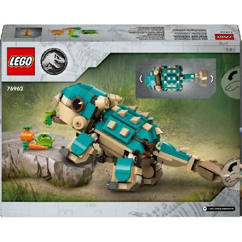 Jeu D'assemblage - Jeu De Construction - Jeu De Manipulation LEGO Jurassic World 76962 Bébé Bumpy. l'ankylosaure - Pour les fans de La Colo du Crétacé