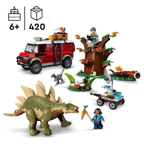 Jeu D'assemblage - Jeu De Construction - Jeu De Manipulation LEGO Jurassic World 76965 Missions dinosaures : la découverte du stégosaure. Jeu éducatif