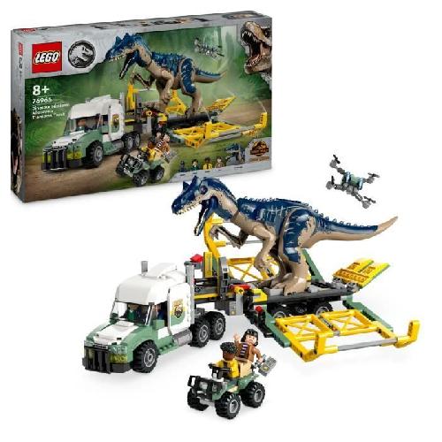 Jeu D'assemblage - Jeu De Construction - Jeu De Manipulation LEGO Jurassic World 76966 Missions dinosaures : le camion de transport de l'allosaure