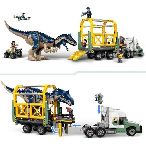 Jeu D'assemblage - Jeu De Construction - Jeu De Manipulation LEGO Jurassic World 76966 Missions dinosaures : le camion de transport de l'allosaure