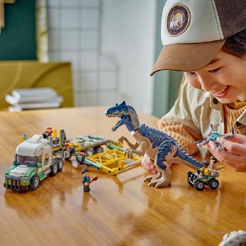 Jeu D'assemblage - Jeu De Construction - Jeu De Manipulation LEGO Jurassic World 76966 Missions dinosaures : le camion de transport de l'allosaure