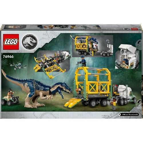 Jeu D'assemblage - Jeu De Construction - Jeu De Manipulation LEGO Jurassic World 76966 Missions dinosaures : le camion de transport de l'allosaure