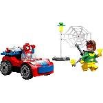 Jeu D'assemblage - Jeu De Construction - Jeu De Manipulation LEGO Marvel 10789 La Voiture de Spider-Man et Docteur Octopus. Jouet avec Spidey et Briques