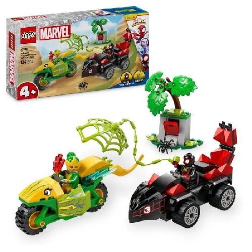 Jeu D'assemblage - Jeu De Construction - Jeu De Manipulation LEGO Marvel 11198 Course-poursuite entre Spin et Electro en dino-véhicules - Spidey et ses amis extraordinaires