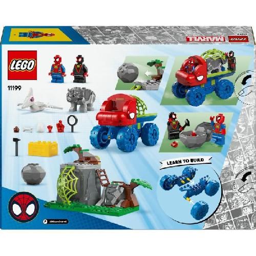 Jeu D'assemblage - Jeu De Construction - Jeu De Manipulation LEGO Marvel 11199 Sauvetage de l'équipe Spidey en dino-véhicule - Spidey et ses amis extraordinaires