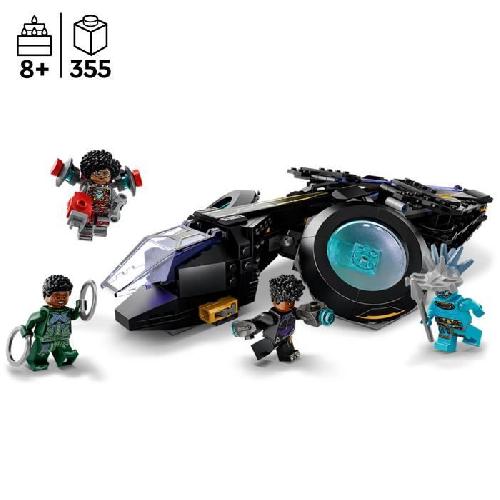 Jeu D'assemblage - Jeu De Construction - Jeu De Manipulation LEGO Marvel 76211 Le Sunbird de Shuri. Vaisseau Jouet. Black Panther Figurines. Super-Héros