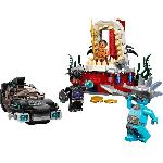 Jeu D'assemblage - Jeu De Construction - Jeu De Manipulation LEGO Marvel 76213 La Salle du Trone du Roi Namor. Jouet Sous-Marin. Figurines Black Panther