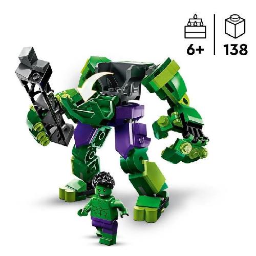 Jeu D'assemblage - Jeu De Construction - Jeu De Manipulation LEGO Marvel 76241 L'Armure Robot de Hulk. Figurine Avengers. Jouet de Construction. Super-Heros
