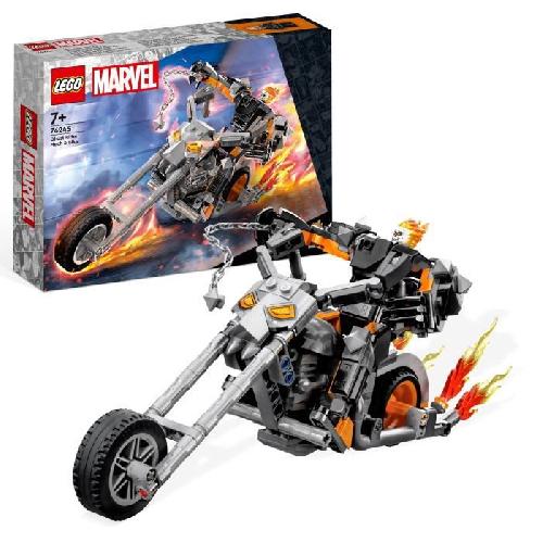 Jeu D'assemblage - Jeu De Construction - Jeu De Manipulation LEGO Marvel 76245 Le Robot et la Moto de Ghost Rider. Jouet avec Figurine Super-Héros