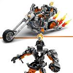 Jeu D'assemblage - Jeu De Construction - Jeu De Manipulation LEGO Marvel 76245 Le Robot et la Moto de Ghost Rider. Jouet avec Figurine Super-Héros