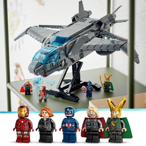 Jeu D'assemblage - Jeu De Construction - Jeu De Manipulation LEGO Marvel 76248 Le Quinjet des Avengers. Jouet de Vaisseau Spatial avec Figurines. Infinity