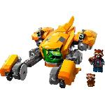 Jeu D'assemblage - Jeu De Construction - Jeu De Manipulation LEGO Marvel 76254 Le Vaisseau de Bébé Rocket. Jouet a Construire Les Gardiens de la Galaxie