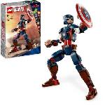 LEGO Marvel 76258 La Figurine de Captain America avec Bouclier. Jouet et Décoration Avengers