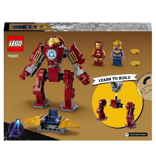 Jeu D'assemblage - Jeu De Construction - Jeu De Manipulation LEGO Marvel 76263 La Hulkbuster d'Iron Man Contre Thanos. Jouet de Super-Héros Basée sur Avengers : Infinity War