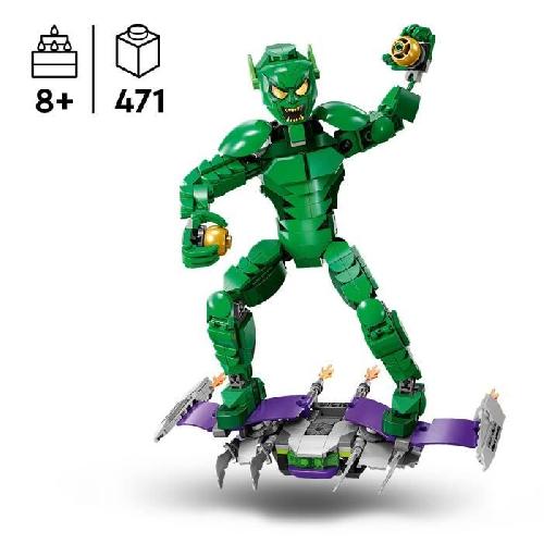 Jeu D'assemblage - Jeu De Construction - Jeu De Manipulation LEGO Marvel 76284 Figurine du Bouffon Vert a Construire Jouet Enfant Super-héros