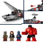 Jeu D'assemblage - Jeu De Construction - Jeu De Manipulation LEGO Marvel 76292 Captain America vs Hulk rouge - Avion de chasse a construire