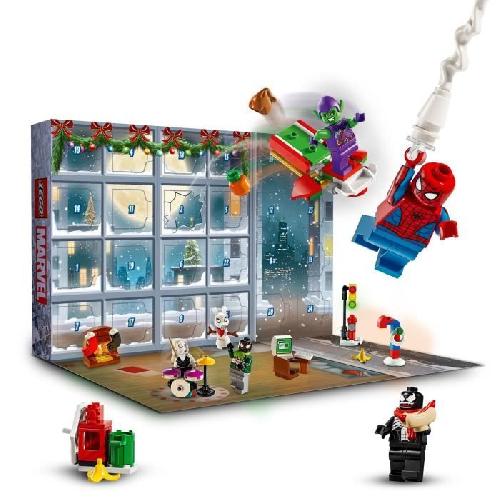 Jeu D'assemblage - Jeu De Construction - Jeu De Manipulation LEGO Marvel 76293 Calendrier de l'Avent Spider-Man 2024 - Cadeau Festif pour Enfants