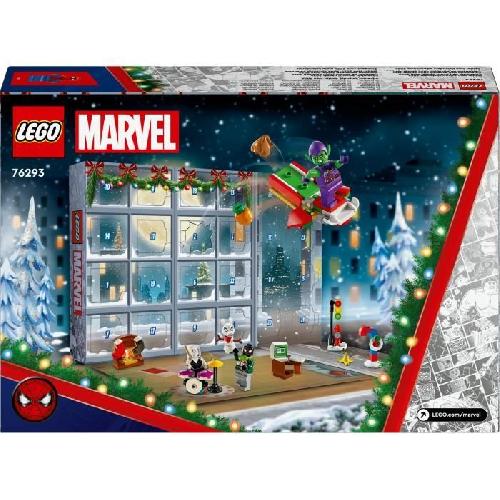 Jeu D'assemblage - Jeu De Construction - Jeu De Manipulation LEGO Marvel 76293 Calendrier de l'Avent Spider-Man 2024 - Cadeau Festif pour Enfants