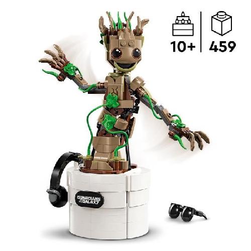 Jeu D'assemblage - Jeu De Construction - Jeu De Manipulation LEGO Marvel 76297 La danse de Bébé Groot. Jouet animé a construire pour enfants