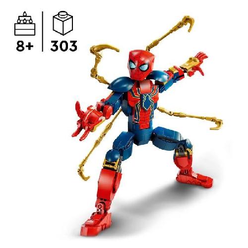 Jeu D'assemblage - Jeu De Construction - Jeu De Manipulation LEGO Marvel 76298 Figurine d'Iron Spider-Man a Construire Jeu de Rôle Pour Enfants