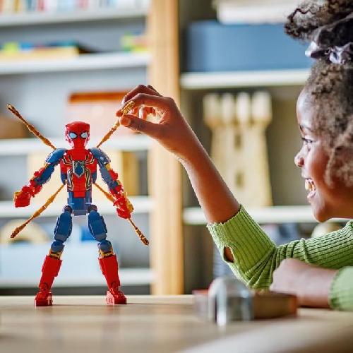 Jeu D'assemblage - Jeu De Construction - Jeu De Manipulation LEGO Marvel 76298 Figurine d'Iron Spider-Man a Construire Jeu de Rôle Pour Enfants