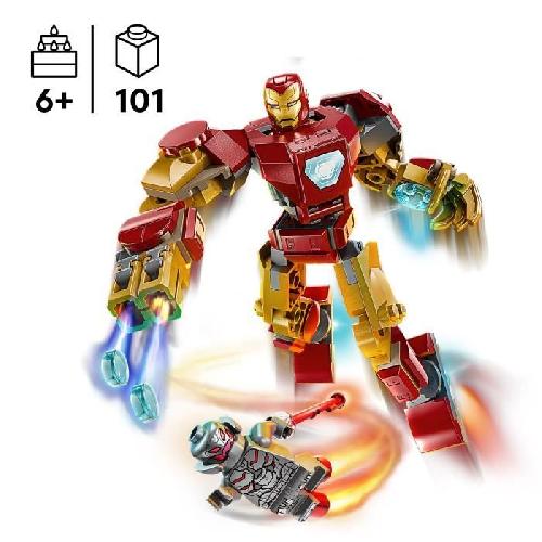 Jeu D'assemblage - Jeu De Construction - Jeu De Manipulation LEGO Marvel 76307 Le robot d'Iron Man contre Ultron - Jouet avec super héros des 6 ans