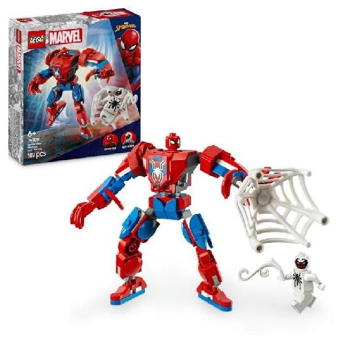 Jeu D'assemblage - Jeu De Construction - Jeu De Manipulation LEGO Marvel 76308 Le robot de Spider-Man contre Anti-Venom - Jeu de super héros des 6 ans