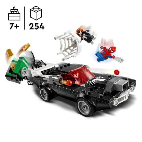 Jeu D'assemblage - Jeu De Construction - Jeu De Manipulation LEGO Marvel 76309 Spider-Man contre le bolide de Venom - Jouet de construction des 7 ans