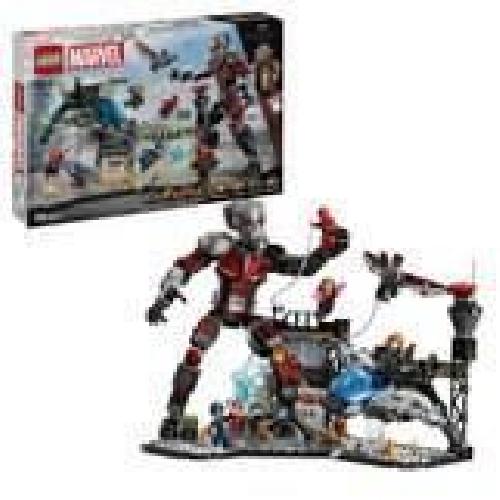 Jeu D'assemblage - Jeu De Construction - Jeu De Manipulation LEGO Marvel 76314 Le combat de Captain America : Civil War - Jouet pour garçon des 10 ans