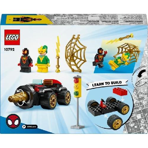 Jeu D'assemblage - Jeu De Construction - Jeu De Manipulation LEGO Marvel Spidey et Ses Amis Extraordinaires 10792 Véhicule de Forage. avec Super-Héros