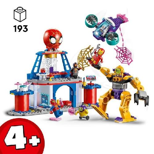 Jeu D'assemblage - Jeu De Construction - Jeu De Manipulation LEGO Marvel Spidey et Ses Amis Extraordinaires 10794 Le QG des Lanceurs de Toile de l'Équipe Spidey