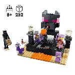 Jeu D'assemblage - Jeu De Construction - Jeu De Manipulation LEGO Minecraft 21242 L'Arene de l'End. Jouet avec Lave. Figurine Dragon de l'Ender et Enderman