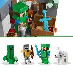Jeu D'assemblage - Jeu De Construction - Jeu De Manipulation LEGO Minecraft 21243 Les Pics Gelés. Jouet Enfants 8 Ans. avec Figurines Steve et Creeper