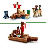 Jeu D'assemblage - Jeu De Construction - Jeu De Manipulation LEGO Minecraft 21259 Le Voyage du Bateau Pirate. Set de Construction et d'Exploration