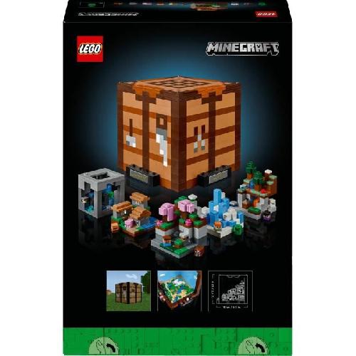 Jeu D'assemblage - Jeu De Construction - Jeu De Manipulation LEGO Minecraft 21265 L'établi - Set de Construction et d'Exploration - Cadeau Adultes