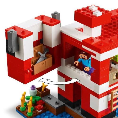 Jeu D'assemblage - Jeu De Construction - Jeu De Manipulation LEGO Minecraft 21270 La maison des Champimeuhs - Jeu de construction pour fille des 8 ans