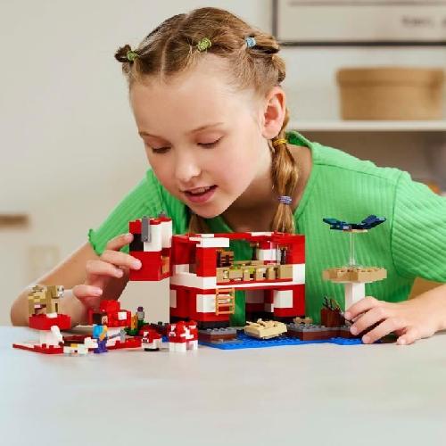 Jeu D'assemblage - Jeu De Construction - Jeu De Manipulation LEGO Minecraft 21270 La maison des Champimeuhs - Jeu de construction pour fille des 8 ans