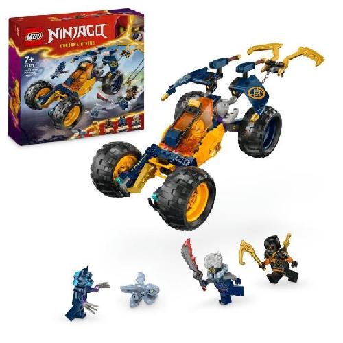 Jeu D'assemblage - Jeu De Construction - Jeu De Manipulation LEGO NINJAGO 71811 Le Buggy Tout-Terrain Ninja d'Arin. Set avec Dragon et 4 Minifigurines